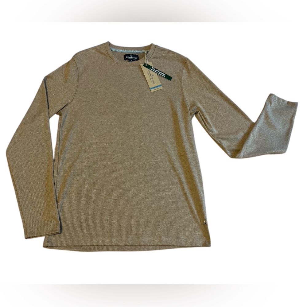 TAILOR VINTAGE CONNECTICUT ORIGINALS COMFORT STRETCH LS MEN’S SHIRT. SMALL. TAN
